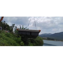 High quality durable aluminum structure floating boat dock floatation